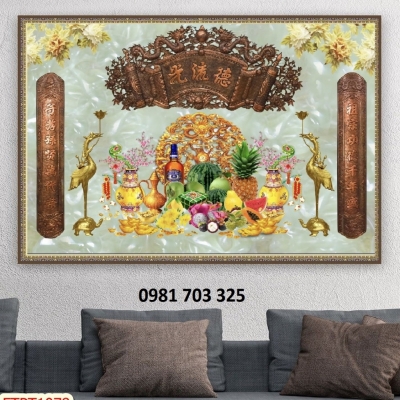 tranh gạch ốp tường, tranh phòng thờ