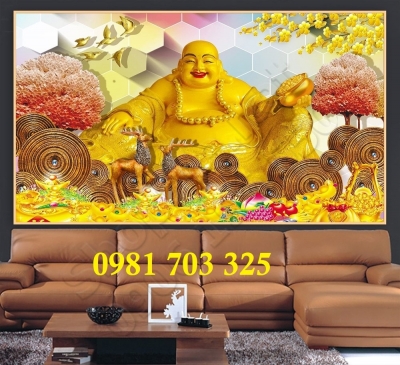 Tranh Phật di lặc, tranh gạch men