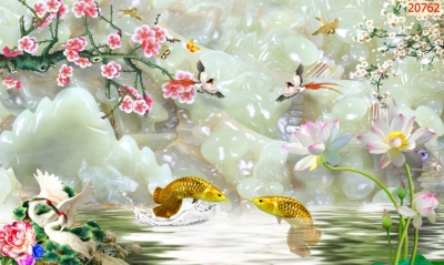 Gạch tranh 3D - tranh gạch men dán tường