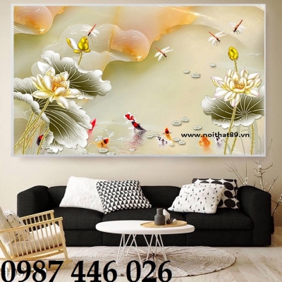 Gạch ốp tường tranh gạch hoa sen HP8223