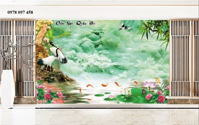 Tranh gạch men sứ ngọc trang trí phòng