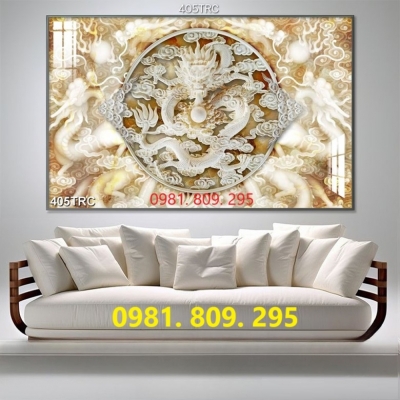 Tranh gạch ốp tường 3d rồng phượng