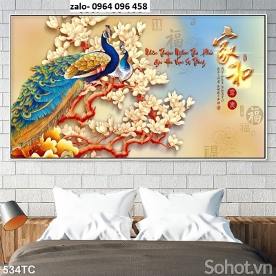 Tranh gạch 3d ốp tường phòng ngủ - 98CVZX