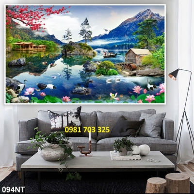 gạch 3D phong cảnh- tranh gạch 3D