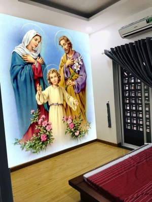 Tranh gạch Công giáo-Gia đình Thánh Gia