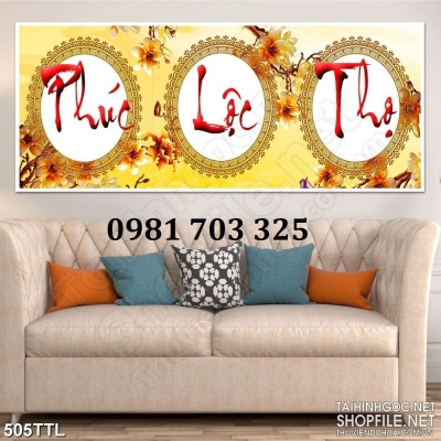 Tranh gạch 3d trang trí thư pháp