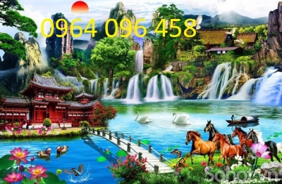 Tranh gạch 3d ốp tường phong cảnh đẹp - KDVC54