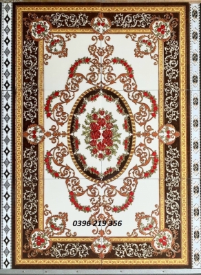 Thảm gạch men lát sàn trang trí phòng khách, chiếu nghỉ 3d