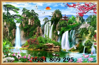 Tranh phong cảnh , gạch tranh 3d phong cảnh chiều sâu