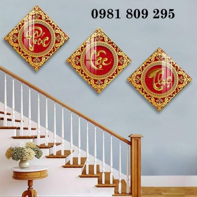 Gạch trang trí 3d phúc lộc thọ HN1191