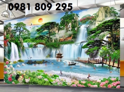 Tranh gạch 3d phong cảnh