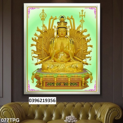 Tranh gạch Phật giáo 3D đẹp
