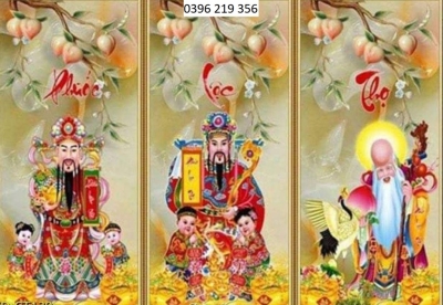 Tranh gạch 3d trang trí phòng khách phong thuỷ