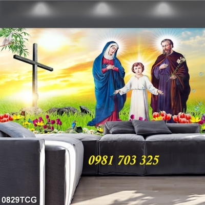 Tranh gạch men 3D công giáo