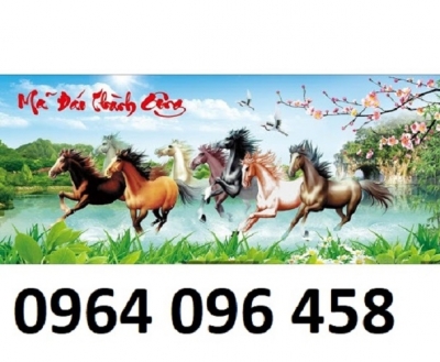 Tranh mã đáo thành công 3d - tranh gạch 3d ốp tường - CNBN05