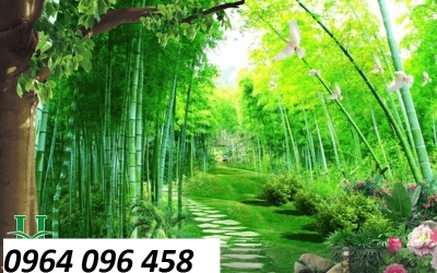 Tranh gạch phong cảnh tre trúc 3d - 864CVB