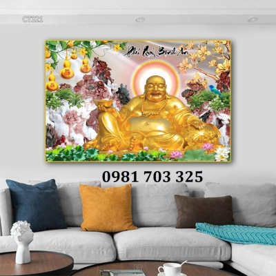 Tranh gạch phật di lặc đẹp