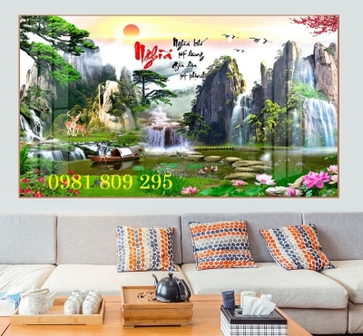 Tranh gạch men phong cảnh - gạch 3d