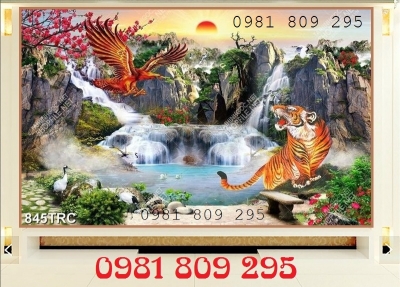 Gạch trang trí hổ 3d cao cấp