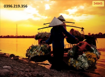 Gạch tranh 3D hình cảnh Việt Nam đẹp