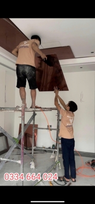 Cải tạo tường bằng tấm ốp sợi thần tre