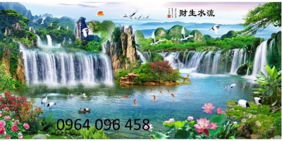 Tranh gạch 3d phong cảnh đồng quê - 235XC