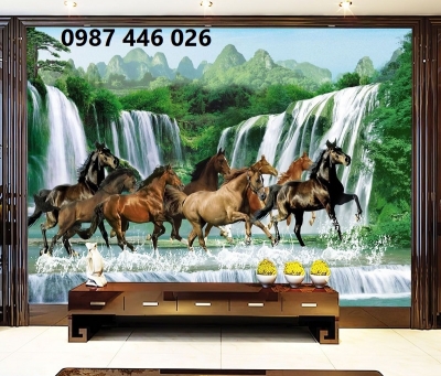 Tranh gạch men mã đáo thành công HP7222
