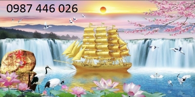 Gạch tranh thuận buồm xuôi gió