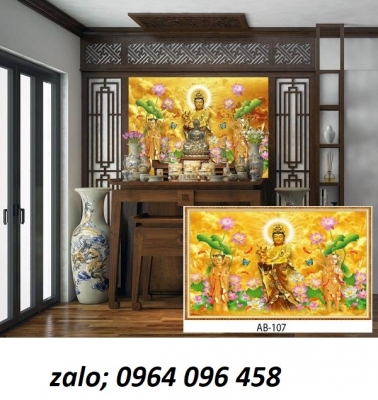 Tranh phật 3d - tranh phật gạch 3d - XC322
