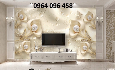 Tranh gạch 3d trang trí phòng khách - X44