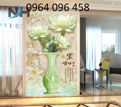 Tranh 3d phòng khách tranh gạch 3d - MNB4