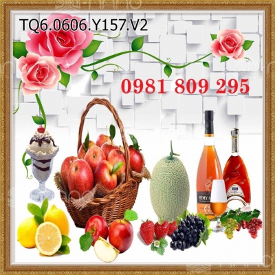 Tranh gạch ốp bếp , gạch 3d hoa quả Hn8389