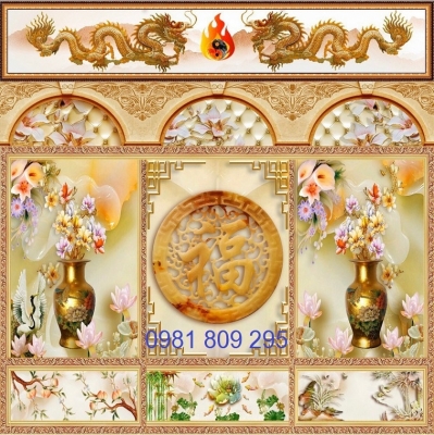 Tranh phòng thờ, gạch tranh 3d, tranh trang trí