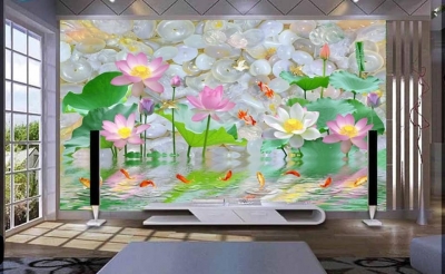 Tranh gạch sứ ngọc 3D trang trí phòng