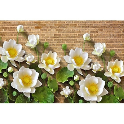 Tranh gạch 3d hoa sen - NBVV6