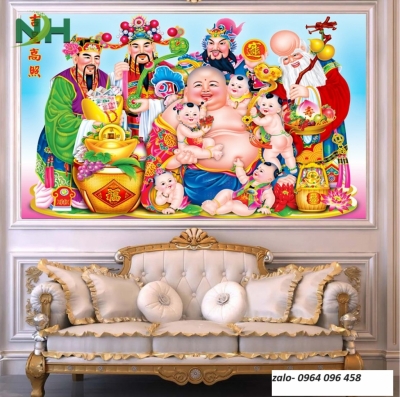 Tranh gạch 3d phúc lộc thọ - NXC42