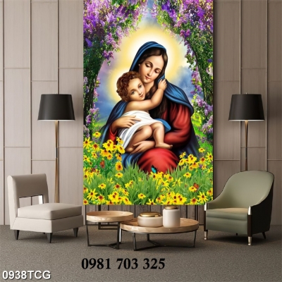 Tranh gạch công giáo trang trí tường