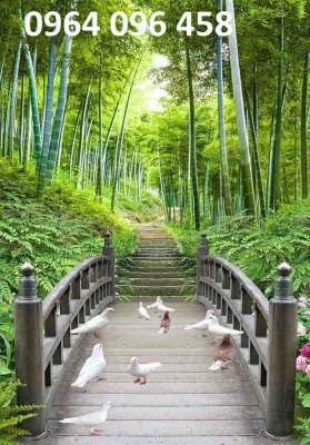 Tranh gạch 3d cây tre trúc - GVBB6