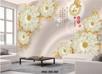 Tranh gạch 3d ốp tường sau ti vi - LMN82