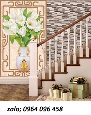 Tranh gạch 3d ốp tường cầu thang - 488CV
