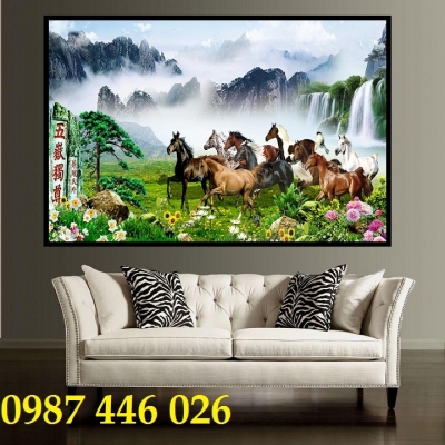 Gạch 3d tranh mã đáo thành công HP9273