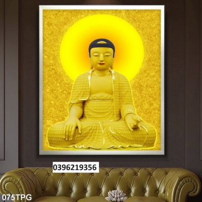 Tranh 3D hình Phật giáo trang trí