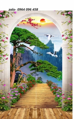 Tranh gạch 3d dán nhà mồ - CBB78