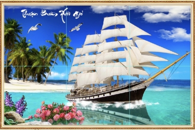 Gạch tranh 3D ốp tường