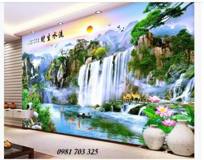 gạch tranh 3D phong cảnh