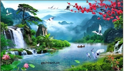 Tranh gạch 3d bóng kính - SKDC4