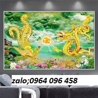 Gạch tranh 3d rồng phượng - XDC43