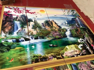 Tranh 3D sơn thủy hữu tình