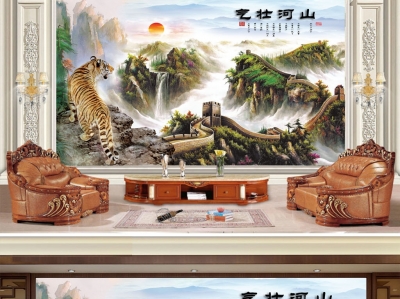 Tranh gạch 3d con hổ - QODX44