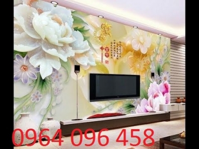 Mẫu tranh gạch 3d phong thủy phòng khách - KLL09
